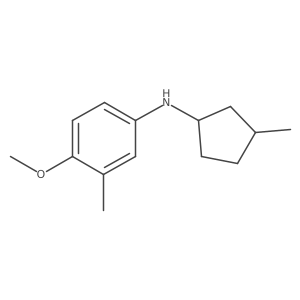 Benzenamine, 4-methoxy-3-methyl-N-(3-methylcyclopentyl)- Structure