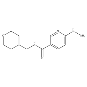 6-hydrazinyl-N-((tetrahydro-2H-pyran-4-yl)methyl)nicotinamide Structure