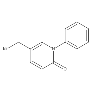 5-(Bromomethyl)-1-phenylpyridin-2(1H)-one Structure
