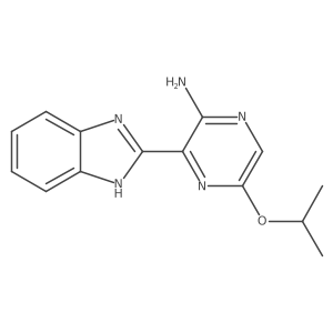 3-(1H-benzimidazol-2-yl)-5-isopropoxy-pyrazin-2-amine结构式