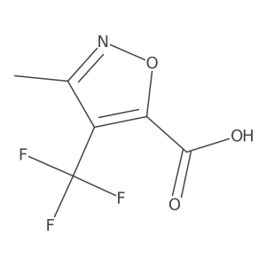 3-Methyl-4-(trifluoromethyl)-1,2-oxazole-5-carboxylic acid Structure