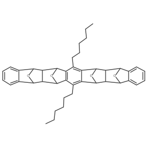 5,18:6,17:8,15:9,14-Tetraepoxyheptacene, 7,16-dihexyl-5,5a,6,8,8a,9,14,14a,15,17,17a,18-dodecahydro-结构式