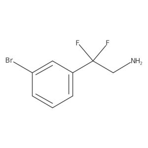 2-(3-Bromophenyl)-2,2-difluoroethan-1-amine Structure