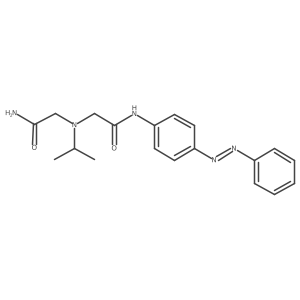 Acetamide, 2-[(2-amino-2-oxoethyl)(1-methylethyl)amino]-N-[4-(2-phenyldiazenyl)phenyl]- Structure