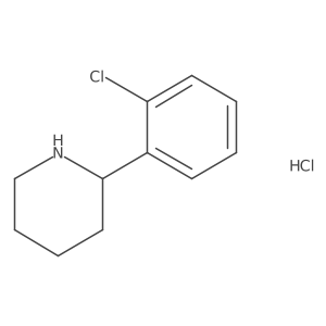 (S)-2-(2-Chlorophenyl)piperidine hydrochloride Structure