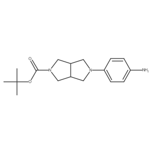 tert-Butyl 5-(4-aminophenyl)hexahydropyrrolo[3,4-c]pyrrole-2(1H)-carboxylate Structure