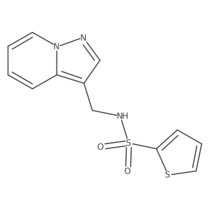 N-(pyrazolo[1,5-a]pyridin-3-ylmethyl)thiophene-2-sulfonamide Structure