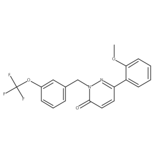 6-(2-methoxyphenyl)-2-[3-(trifluoromethoxy)benzyl]-3(2H)-pyridazinone Structure