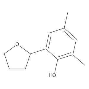 2,4-Dimethyl-6-(tetrahydrofuran-2-yl)phenol Structure