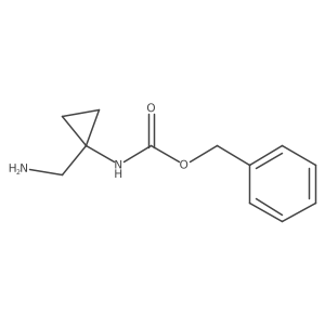 benzyl N-[1-(aminomethyl)cyclopropyl]carbamate结构式