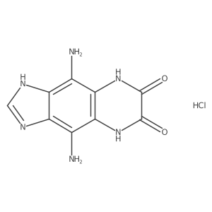 4,9-Diamino-5,8-dihydro-1H-imidazo[4,5-g]quinoxaline-6,7-dione hydrochloride结构式