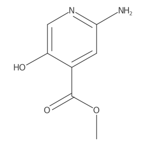 Methyl 2-amino-5-hydroxyisonicotinate结构式