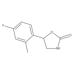 5-(4-Fluoro-2-methylphenyl)-1,3-oxazolidin-2-one结构式