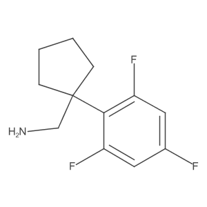 [1-(2,4,6-Trifluorophenyl)cyclopentyl]methanamine结构式