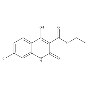 Ethyl 7-chloro-4-hydroxy-2-oxo-1,2-dihydro-quinoline-3-carboxylate Structure