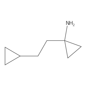 1-(2-Cyclopropylethyl)cyclopropan-1-amine结构式