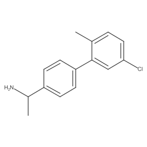 1-[4-(5-Chloro-2-methylphenyl)phenyl]ethan-1-amine结构式