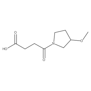 4-(3-Methoxypyrrolidin-1-yl)-4-oxobutanoic acid结构式