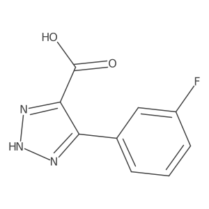 4-(3-fluorophenyl)-1H-1,2,3-triazole-5-carboxylic acid结构式