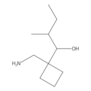 1-[1-(Aminomethyl)cyclobutyl]-2-methylbutan-1-ol Structure