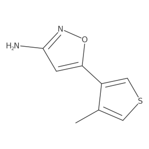 5-(4-Methylthiophen-3-yl)isoxazol-3-amine Structure