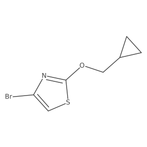 4-Bromo-2-(cyclopropylmethoxy)thiazole Structure