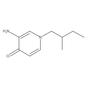 3-Amino-1-(2-methylbutyl)-1,4-dihydropyridin-4-one Structure