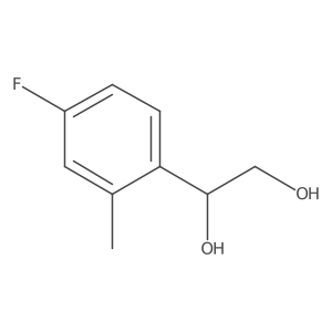 1-(4-Fluoro-2-methylphenyl)ethane-1,2-diol结构式