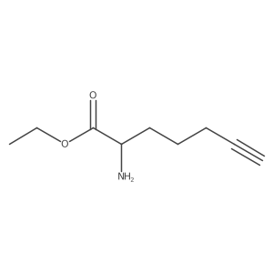 Ethyl 2-aminohept-6-ynoate结构式