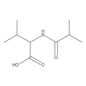 (2R)-3-methyl-2-(2-methylpropanamido)butanoic acid Structure