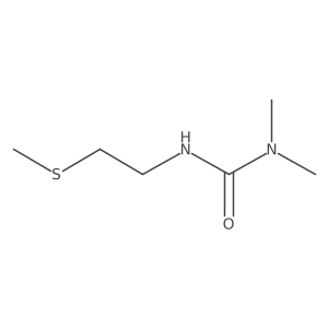 3,3-Dimethyl-1-[2-(methylsulfanyl)ethyl]urea结构式