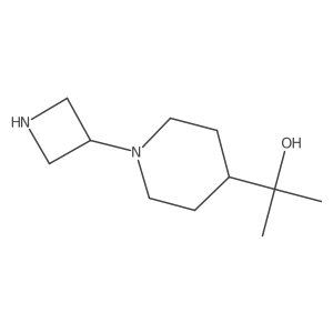 2-(1-(Azetidin-3-yl)piperidin-4-yl)propan-2-ol结构式