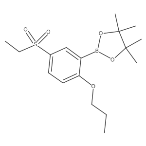 2-(5-Ethylsulfonyl-2-propoxyphenyl)-4,4,5,5-tetramethyl-1,3,2-dioxaborolane Structure