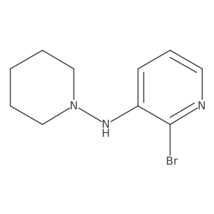 2-bromo-N-(piperidin-1-yl)pyridin-3-amine Structure