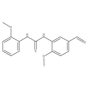 N-(5-Formyl-2-methoxyphenyl)-Na(2)-(2-methoxyphenyl)thiourea Structure