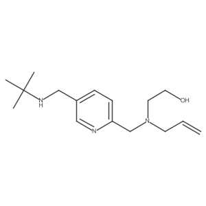Ethanol, 2-[[[5-[[(1,1-dimethylethyl)amino]methyl]-2-pyridinyl]methyl]-2-propen-1-ylamino]-结构式