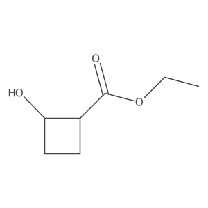(1S,2R)-Ethyl 2-hydroxycyclobutanecarboxylate结构式