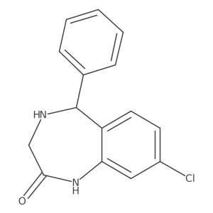 8-chloro-5-phenyl-4,5-dihydro-1H-benzo[e][1,4]diazepin-2(3H)-one结构式