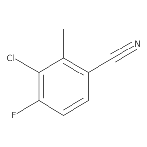 3-Chloro-4-fluoro-2-methylbenzonitrile结构式