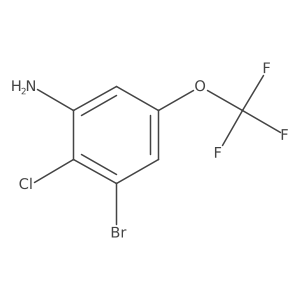 3-Bromo-2-chloro-5-(trifluoromethoxy)aniline Structure