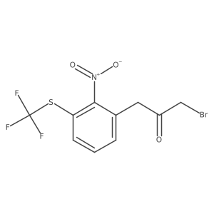 1-Bromo-3-(2-nitro-3-(trifluoromethylthio)phenyl)propan-2-one结构式
