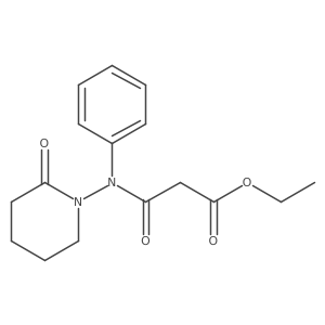 Ethyl 3-oxo-3-((2-oxopiperidin-1-yl)(phenyl)amino)propanoate Structure