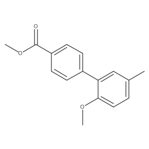 Methyl 4-(2-methoxy-5-methylphenyl)benzoate结构式