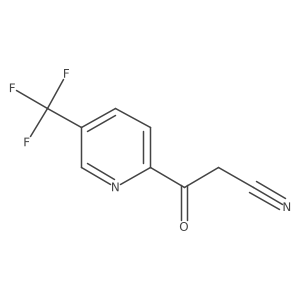 3-Oxo-3-[5-(trifluoromethyl)-2-pyridinyl]propanenitrile Structure