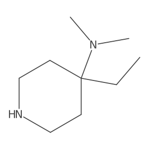 4-ethyl-N,N-dimethylpiperidin-4-amine Structure