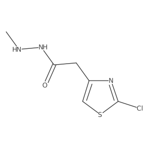 2-(2-chloro-1,3-thiazol-4-yl)-N'-methylacetohydrazide Structure
