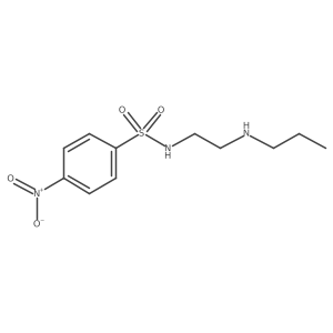 4-Nitro-N-[2-(propylamino)ethyl]benzene-1-sulfonamide结构式