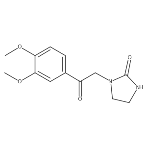 1-[2-(3,4-Dimethoxyphenyl)-2-oxoethyl]-2-imidazolidinone Structure