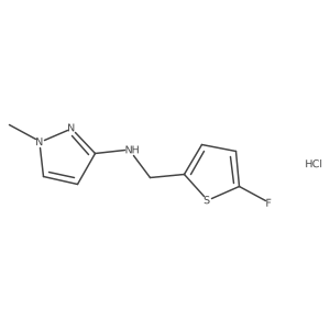 n-[(5-Fluoro-2-thienyl)methyl]-1-methyl-1h-pyrazol-3-amine Structure