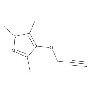 1,3,5-Trimethyl-4-(prop-2-yn-1-yloxy)-1H-pyrazole结构式